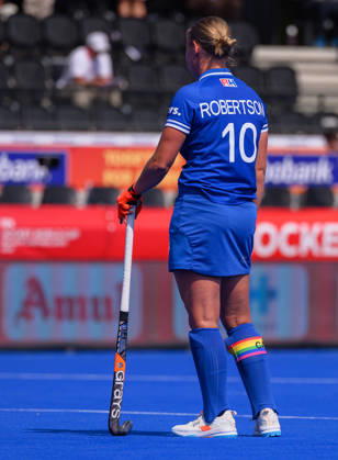 Hockey World Cup Semi Final Sarah Robertson of Scotland is dejected after defeat to Japan in the 11 12th classification match in the 2026 Womens FIH Hockey World Cup at Wagener Stadium, Amstelveen 27 08 2026 UK Newspapers OUT Copyright: xGraemexWilcocksonx FIL-23842-0025