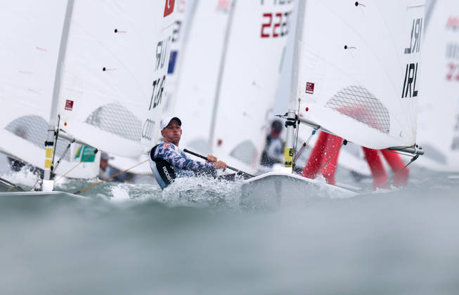 2026 ILCA Laser Men s World Sailing Championships, Dun Laoghaire, Dublin 27 8 2026 Ireland™s Ewan McMahon Ewan McMahon 27 8 2026  Copyright: xx AC1_4378