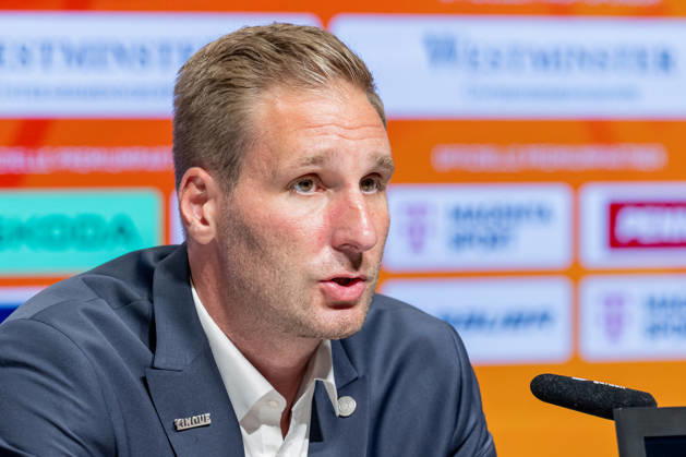 Andre Rankel (Bundestrainer, Deutscher Eishockey Bund DEB) Portrait Portraet GER, Eishockey, Pressekonferenz, offizielle Vorstellung neuer Bundestrainer Deutscher Eishockey Bund DEB, 27.08.2026 Foto: HMB Media Franz Feiner Copyright: HMBxMedia FranzxFeiner