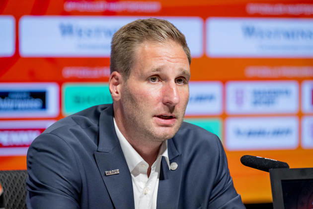 Andre Rankel (Bundestrainer, Deutscher Eishockey Bund DEB) GER, Eishockey, Pressekonferenz, offizielle Vorstellung neuer Bundestrainer Deutscher Eishockey Bund DEB, 27.08.2026 Foto: HMB Media Franz Feiner Copyright: HMBxMedia FranzxFeiner