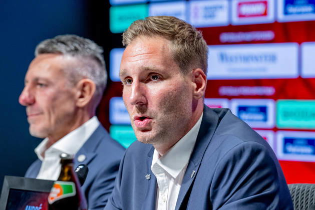 Andre Rankel (Bundestrainer, Deutscher Eishockey Bund DEB) GER, Eishockey, Pressekonferenz, offizielle Vorstellung neuer Bundestrainer Deutscher Eishockey Bund DEB, 27.08.2026 Foto: HMB Media Franz Feiner Copyright: HMBxMedia FranzxFeiner