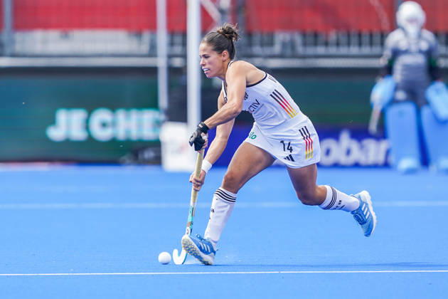 2026-08-27 India v Germany - FIH Hockey World Cup AMSTELVEEN, NETHERLANDS - AUGUST 27: Lucina von der Heyde of Germany during the FIH Hockey World Cup match between India and Germany at Wagener Stadion on August 27, 2026 in Amstelveen, Netherlands. Amstelveen Wagener Stadion Netherlands Content not available for redistribution in The Netherlands directly or indirectly through any third parties. Copyright: xAndrexWeeningx