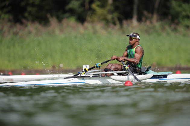 RECORD DATE NOT STATED 27th August 2026; Bosbaan, Amsterdam, Holland, Netherlands; 2026 World Rowing Championships, Day Four; Heat; Brazil PR1 Mens Single Sculls (PR1 M1x) with Rene Campos Pereira AnthonyxBenoit