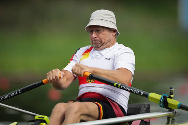 RECORD DATE NOT STATED 27th August 2026; Bosbaan, Amsterdam, Holland, Netherlands; 2026 World Rowing Championships, Day Four; Heat; Germany PR1 Mens Single Sculls (PR1 M1x) with Marcus Klemp AnthonyxBenoit