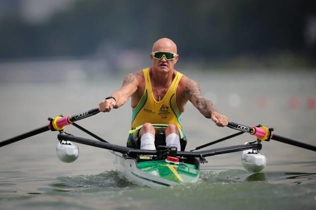 RECORD DATE NOT STATED 27th August 2026; Bosbaan, Amsterdam, Holland, Netherlands; 2026 World Rowing Championships, Day Four; Heat; Australia PR1 Mens Single Sculls (PR1 M1x) with Erik Horrie AnthonyxBenoit
