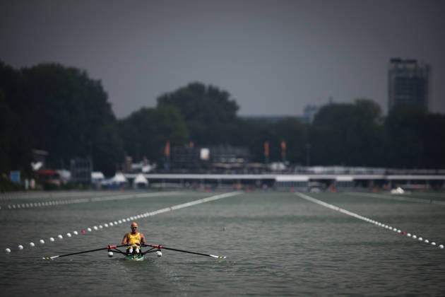 RECORD DATE NOT STATED 27th August 2026; Bosbaan, Amsterdam, Holland, Netherlands; 2026 World Rowing Championships, Day Four; Heat; Australia PR1 Mens Single Sculls (PR1 M1x) with Erik Horrie AnthonyxBenoit