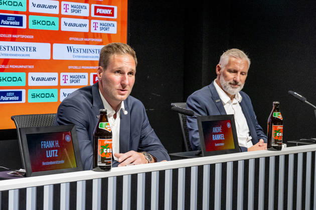 Andre Rankel (Bundestrainer, Deutscher Eishockey Bund DEB) GER, Eishockey, Pressekonferenz, offizielle Vorstellung neuer Bundestrainer Deutscher Eishockey Bund DEB, 27.08.2026 Foto: HMB Media Franz Feiner Copyright: HMBxMedia FranzxFeiner