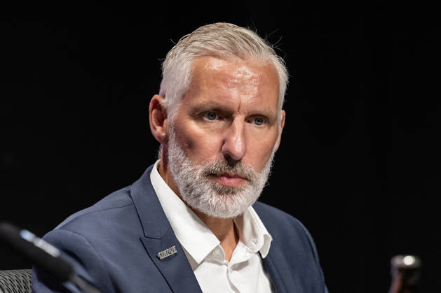 Christian Künast (Vorstand Deutscher Eishockey Bund DEB) Portrait Portraet GER, Eishockey, Pressekonferenz, offizielle Vorstellung neuer Bundestrainer Deutscher Eishockey Bund DEB, 27.08.2026 Foto: HMB Media Franz Feiner Copyright: HMBxMedia FranzxFeiner