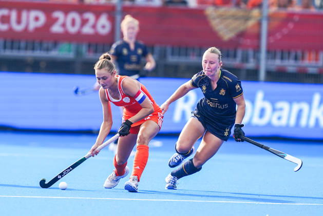 2026-08-27 India v Germany - FIH Hockey World Cup AMSTELVEEN, NETHERLANDS - AUGUST 27: Marijn Veen of Netherlands during the FIH Hockey World Cup match between India and Germany at Wagener Stadion on August 27, 2026 in Amstelveen, Netherlands. Amstelveen Wagener Stadion Netherlands Content not available for redistribution in The Netherlands directly or indirectly through any third parties. Copyright: xAndrexWeeningx