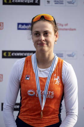 Amsterdam The Netherlands 27th August 2026 2026 World Rowing Championships on the Bosbaan in Amsterdam Lightweight Women s Single Sculls Final A (Final) Femke Van De Vliet (NED) wins bronze watersport,