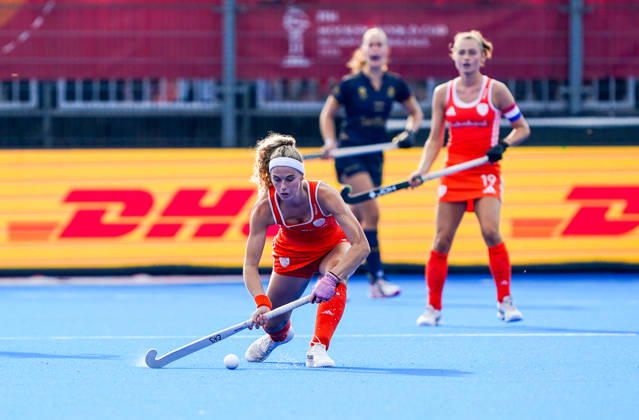 2026-08-27 Netherlands v Belgium - FIH Hockey World Cup AMSTELVEEN, NETHERLANDS - AUGUST 27: Yibbi Jansen of Netherlands during the FIH Hockey World Cup match between Netherlands and Belgium at Wagener Stadion on August 27, 2026 in Amstelveen, Netherlands. Amstelveen Wagener Stadion Netherlands Content not available for redistribution in The Netherlands directly or indirectly through any third parties. Copyright: xAndrexWeeningx