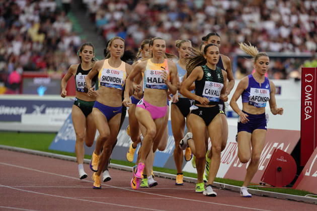 Zürich, Switzerland - August 27: Salome Afonso (POR), Ludovica Cavalli (ITA), Katie Snowden (GBR), Marta Garcia (ESP), Gaia Sabbatini (ITA) and Sophie O Sullivan (IRL) compete in the 1500m Women during the Wanda Diamond League Weltklasse Zürich at Stadion Letzigrund on August 27, 2026 in Zürich, Switzerland. Copyright: xKjetilxWaberx xSPPx Sportspressphoto_SPR217138