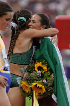 Zürich, Switzerland - August 27: Ludovica Cavalli (ITA) after winning in the 1500m Women during the Wanda Diamond League Weltklasse Zürich at Stadion Letzigrund on August 27, 2026 in Zürich, Switzerland. Copyright: xKjetilxWaberx xSPPx Sportspressphoto_SPR217142