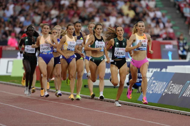 Zürich, Switzerland - August 27: Ludovica Cavalli (ITA), Marta Garcia (ESP), Lucia Stafford (CAN), Weronika Lizakowska (POL), Katie Snowden (GBR), Sophie O Sullivan (IRL) and Salome Afonso (POR) compete in the 1500m Women during the Wanda Diamond League Weltklasse Zürich at Stadion Letzigrund on August 27, 2026 in Zürich, Switzerland. Copyright: xKjetilxWaberx xSPPx Sportspressphoto_SPR217147