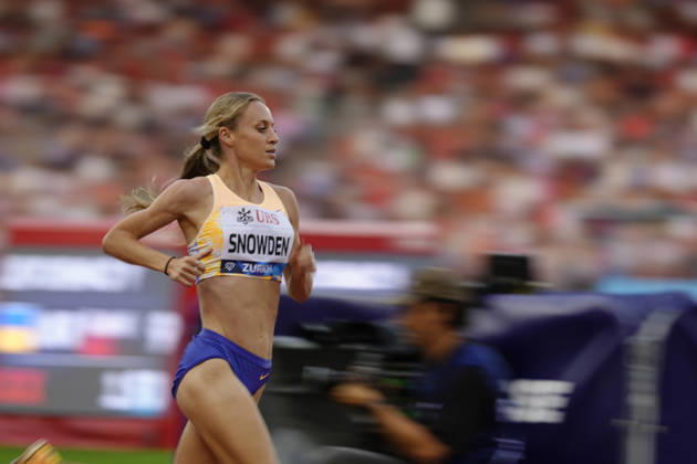 Zürich, Switzerland - August 27: Katie Snowden (GBR) competes in the 1500m Women during the Wanda Diamond League Weltklasse Zürich at Stadion Letzigrund on August 27, 2026 in Zürich, Switzerland. Copyright: xKjetilxWaberx xSPPx Sportspressphoto_SPR217149
