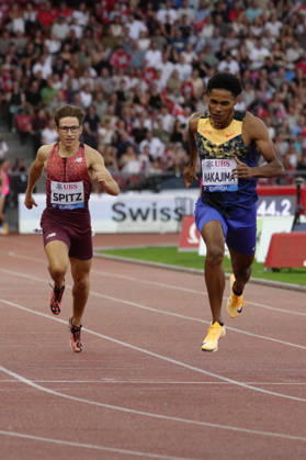 Zürich, Switzerland - August 27: Yuki Joseph Nakajima (JPN) and Lionel Spitz (SUI) competes in the 400m Men during the Wanda Diamond League Weltklasse Zürich at Stadion Letzigrund on August 27, 2026 in Zürich, Switzerland. Copyright: xKjetilxWaberx xSPPx Sportspressphoto_SPR217158