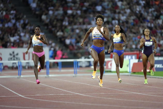 Zürich, Switzerland - August 27: Anna Cockrell (USA), Rushell Clayton (JAM), Fatoumata Binta Diallo (POR) and Dalilah Muhammad (USA) compete in the 400m Hurdles Women during the Wanda Diamond League Weltklasse Zürich at Stadion Letzigrund on August 27, 2026 in Zürich, Switzerland. Copyright: xKjetilxWaberx xSPPx Sportspressphoto_SPR217192