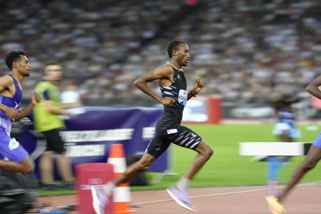 Zürich, Switzerland - August 27: Egide Ntakarutimana (BDI) and Abdisa Fayisa (ETH) compete in the 3000m Men during the Wanda Diamond League Weltklasse Zürich at Stadion Letzigrund on August 27, 2026 in Zürich, Switzerland. Copyright: xKjetilxWaberx xSPPx Sportspressphoto_SPR217200