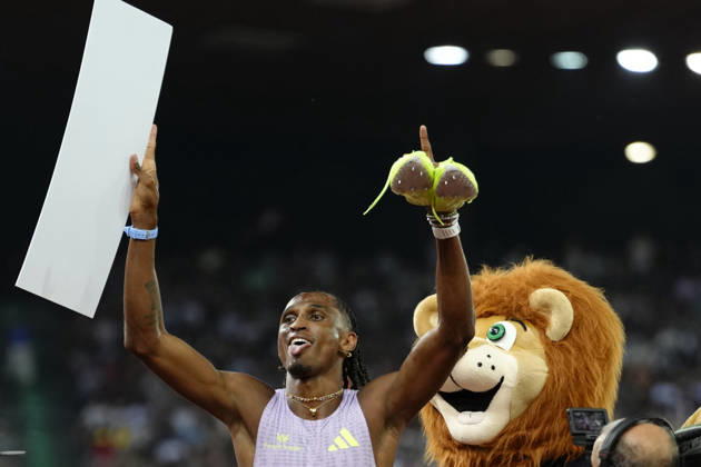 Zürich, Switzerland - August 27: Alison dos Santos (BRA) run a new world record in the 400m Hurdles Men during the Wanda Diamond League Weltklasse Zürich at Stadion Letzigrund on August 27, 2026 in Zürich, Switzerland. Copyright: xKjetilxWaberx xSPPx Sportspressphoto_SPR217232