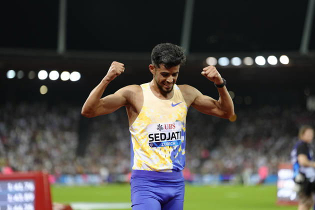 Zürich, Switzerland - August 27: Djamel Sedjati (ALG) during the Wanda Diamond League Weltklasse Zürich at Stadion Letzigrund on August 27, 2026 in Zürich, Switzerland. Copyright: xKjetilxWaberx xSPPx Sportspressphoto_SPR217256