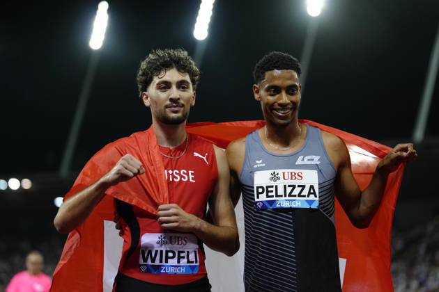 Zürich, Switzerland - August 27: Ivan Pelizza (SUI) and Ramon Wipfli (SUI) compete in the 800m Men during the Wanda Diamond League Weltklasse Zürich at Stadion Letzigrund on August 27, 2026 in Zürich, Switzerland. Copyright: xKjetilxWaberx xSPPx Sportspressphoto_SPR217257