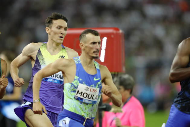 Zürich, Switzerland - August 27: Jake Wightman (GBR) and Slimane Moula (ALG) compete in the 800m Men during the Wanda Diamond League Weltklasse Zürich at Stadion Letzigrund on August 27, 2026 in Zürich, Switzerland. Copyright: xKjetilxWaberx xSPPx Sportspressphoto_SPR217261