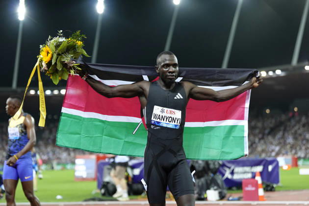 Zürich, Switzerland - August 27: Emmanuel Wanyonyi (KEN) during the Wanda Diamond League Weltklasse Zürich at Stadion Letzigrund on August 27, 2026 in Zürich, Switzerland. Copyright: xKjetilxWaberx xSPPx Sportspressphoto_SPR217262