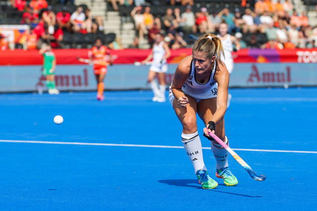 Feldhockey, FIH Hockey World Cup 2026 women, Indien vs. Deutschland Sonja Zimmermann (GER 16) Wavre Belfius Hockey Arena Belgien Copyright: xSusannexBreithauptx