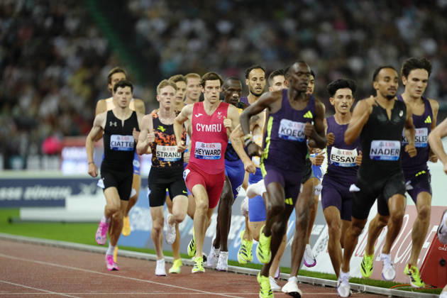 Zürich, Switzerland - August 27: Hobbs Kessler (USA), Isaac Nader (POR), Phanuel Kipkosgei Koech (KEN), Anass Essayi (MAR), Timothy Cheruiyot (KEN), Azeddine Habz (FRA), Jake Heyward (GBR), Vincent Ciattei (USA), Ethan Strand (USA), Robert Farken (GER) and Samuel Pihlström - Samuel Pihlstrom (SWE) compete in the 1500m Men during the Wanda Diamond League Weltklasse Zürich at Stadion Letzigrund on August 27, 2026 in Zürich, Switzerland. Copyright: xKjetilxWaberx xSPPx Sportspressphoto_SPR217285