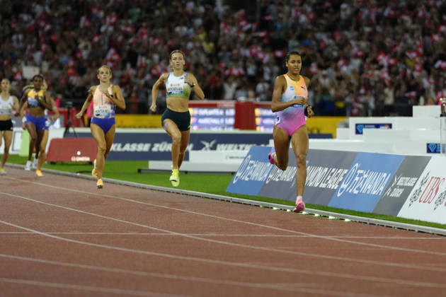 Zürich, Switzerland - August 27: Audrey Werro (SUI) competes in the 800m Women during the Wanda Diamond League Weltklasse Zürich at Stadion Letzigrund on August 27, 2026 in Zürich, Switzerland. Copyright: xKjetilxWaberx xSPPx Sportspressphoto_SPR217299
