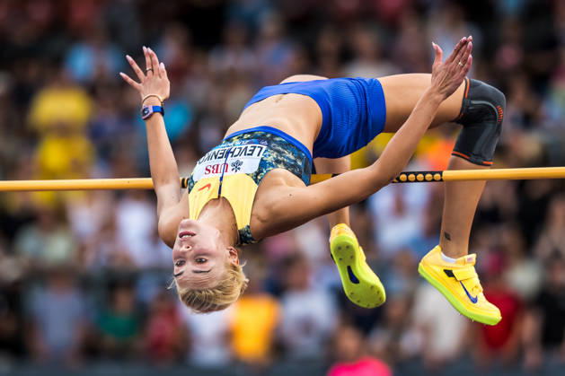 ZÜRICH, SWITZERLAND - AUGUST 27: Yuliia Levchenko of Ukraine (UKR) competes in the high jump at Diamond League: Weltklasse Zürich on August 27, 2026 in the Stadion Letzigrund, Zürich, Switzerland. Copyright: xUlfxSchillerx