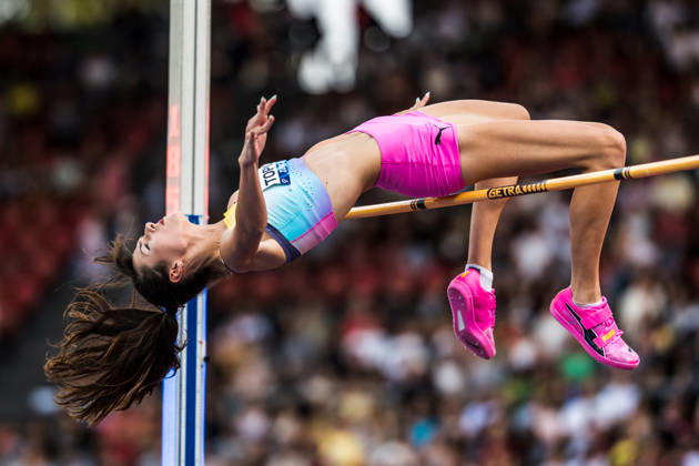 ZÜRICH, SWITZERLAND - AUGUST 27: Angelina Topic of Serbia (SRB) competes in the high jump at Diamond League: Weltklasse Zürich on August 27, 2026 in the Stadion Letzigrund, Zürich, Switzerland. Copyright: xUlfxSchillerx
