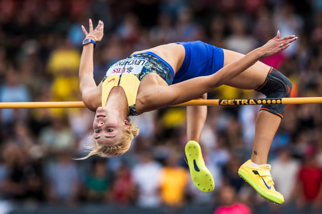 ZÜRICH, SWITZERLAND - AUGUST 27: Yuliia Levchenko of Ukraine (UKR) competes in the high jump at Diamond League: Weltklasse Zürich on August 27, 2026 in the Stadion Letzigrund, Zürich, Switzerland. Copyright: xUlfxSchillerx