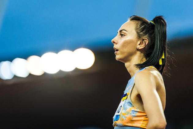 ZÜRICH, SWITZERLAND - AUGUST 27: Iryna Gerashchenko of Ukraine (UKR) during the high jump at Diamond League: Weltklasse Zürich on August 27, 2026 in the Stadion Letzigrund, Zürich, Switzerland. Copyright: xUlfxSchillerx
