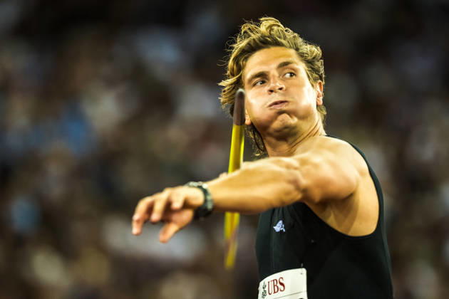 ZÜRICH, SWITZERLAND - AUGUST 27: Marc Anthony Minichello of the United States (USA) competes in the javelin throw at Diamond League: Weltklasse Zürich on August 27, 2026 in the Stadion Letzigrund, Zürich, Switzerland. Copyright: xUlfxSchillerx