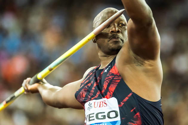ZÜRICH, SWITZERLAND - AUGUST 27: Julius Yego of Kenya (KEN) competes in the mens javelin throw at Diamond League: Weltklasse Zürich on August 27, 2026 in the Stadion Letzigrund, Zürich, Switzerland. Copyright: xUlfxSchillerx