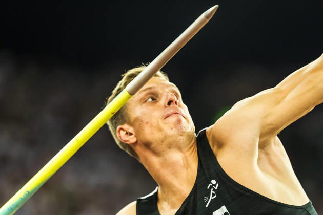 ZÜRICH, SWITZERLAND - AUGUST 27: Dawid Wegner of Poland (POL) competes in the mens javelin throw at Diamond League: Weltklasse Zürich on August 27, 2026 in the Stadion Letzigrund, Zürich, Switzerland. Copyright: xUlfxSchillerx