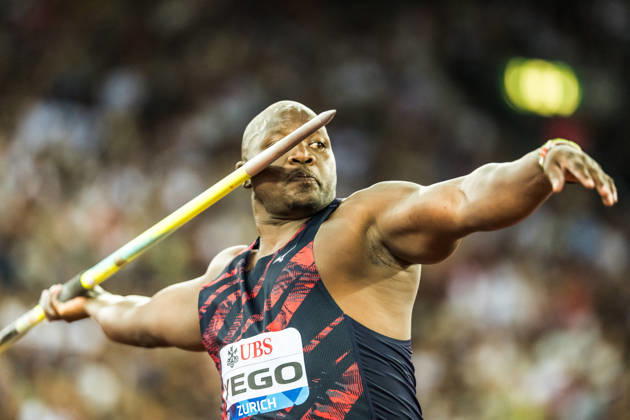 ZÜRICH, SWITZERLAND - AUGUST 27: Julius Yego of Kenya (KEN) competes in the mens javelin throw at Diamond League: Weltklasse Zürich on August 27, 2026 in the Stadion Letzigrund, Zürich, Switzerland. Copyright: xUlfxSchillerx