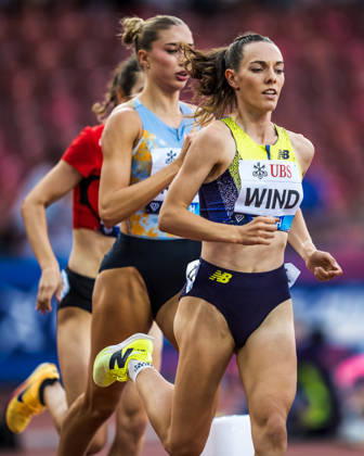 ZÜRICH, SWITZERLAND - AUGUST 27: Joceline Wind of Switzerland (SUI) competes in the womens 1500 m at Diamond League: Weltklasse Zürich on August 27, 2026 in the Stadion Letzigrund, Zürich, Switzerland. Copyright: xUlfxSchillerx
