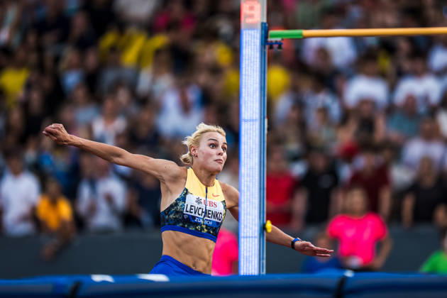 ZÜRICH, SWITZERLAND - AUGUST 27: Yuliia Levchenko of Ukraine (UKR) competes in the high jump at Diamond League: Weltklasse Zürich on August 27, 2026 in the Stadion Letzigrund, Zürich, Switzerland. Copyright: xUlfxSchillerx