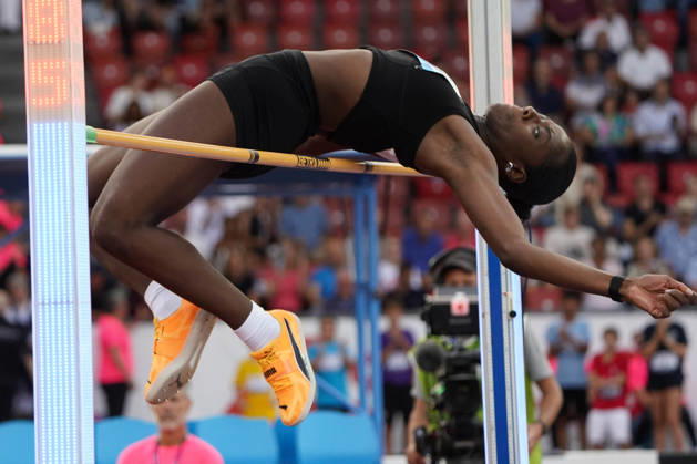ZÜrich Leichtathletik, athletics, Wanda Diamond League Weltklasse Zürich 2026, 27.08.2026, Letzigrund Stadion Zürich , Hochsprung Frauen High Jump Women, Marithe -Therese Engondo, Schweiz Switzerland SUI