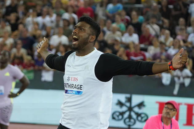 Zürich Leichtathletik, athletics, Wanda Diamond League Weltklasse Zürich 2026, 27.08.2026, Letzigrund Stadion Zürich , Speerwurf Männer, Javelin throw Men rumesh tharanga pathirage SiriLanka, ,