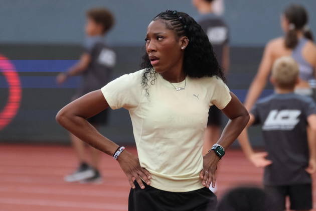 RECORD DATE NOT STATED Jamaian high jumper Lamara Distin during Weltklasse 2026, the Zurich stage of Diamond League Copyright: xSergioxBrunettix
