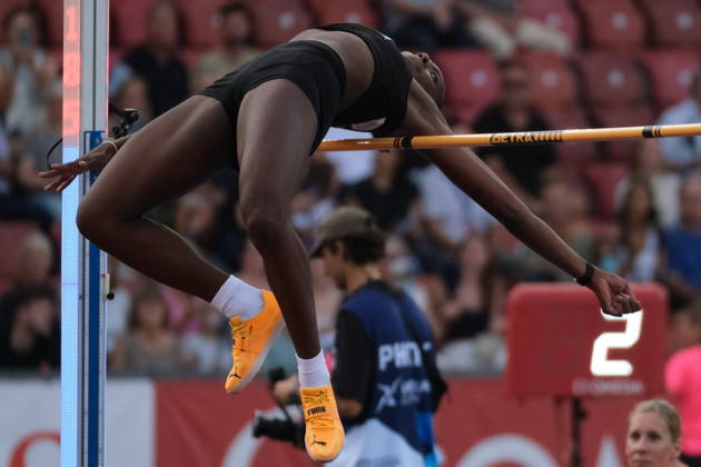 RECORD DATE NOT STATED Swiss high jumper Marithe-ThÃ rese Engondo during Weltklasse 2026, the Zurich stage of Diamond League Copyright: xSergioxBrunettix