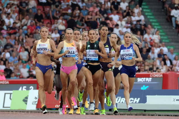 RECORD DATE NOT STATED Italian 1500m Ludovica Cavalli leads the group during Weltklasse 2026, the Zurich stage of Diamond League Copyright: xSergioxBrunettix
