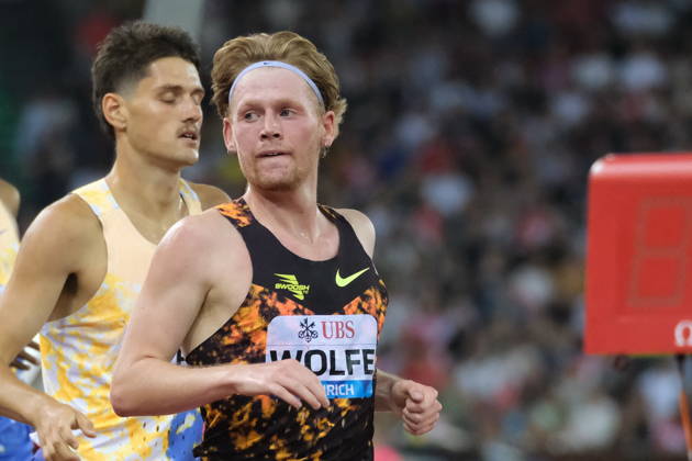 RECORD DATE NOT STATED American Parker Wolfe wins the 3000m at Weltklasse 2026, the Zurich stage of Diamond League Copyright: xSergioxBrunettix