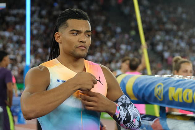 RECORD DATE NOT STATED Greek pole vaulter Emmanouil Karalis during Weltklasse 2026, the Zurich stage of Diamond League Copyright: xSergioxBrunettix