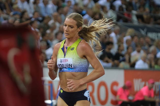 RECORD DATE NOT STATED American 3000m steeple Emma Coburn during Weltklasse 2026, the Zurich stage of Diamond League Copyright: xSergioxBrunettix