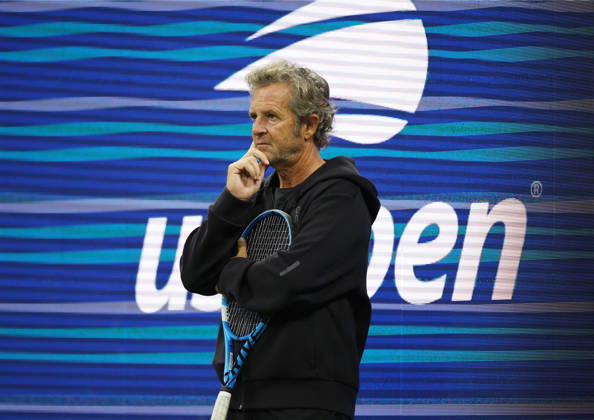 August 27, 2026, New York City, New York, USA: Coach of I. Swiatek - FRANCISCO ROIG of Spain, during practise session before US Open. New York, USA. Tennis: US Open - Francisco Roig  - ZUMAc278 20260827_zsp_c278_004 Copyright: xMarcinxCholewinskix