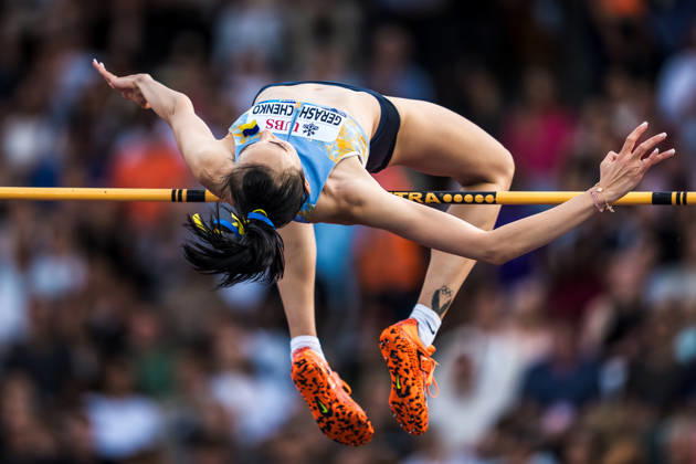 ZÜRICH, SWITZERLAND - AUGUST 27: Iryna Gerashchenko of Ukraine (UKR) competes in the high jump at Diamond League: Weltklasse Zürich on August 27, 2026 in the Stadion Letzigrund, Zürich, Switzerland. Copyright: xUlfxSchillerx
